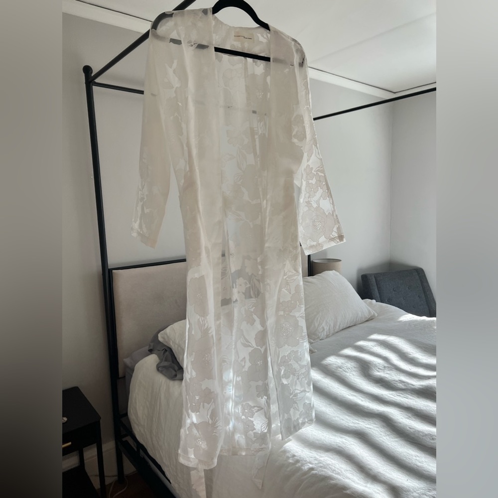 White bridal robe!